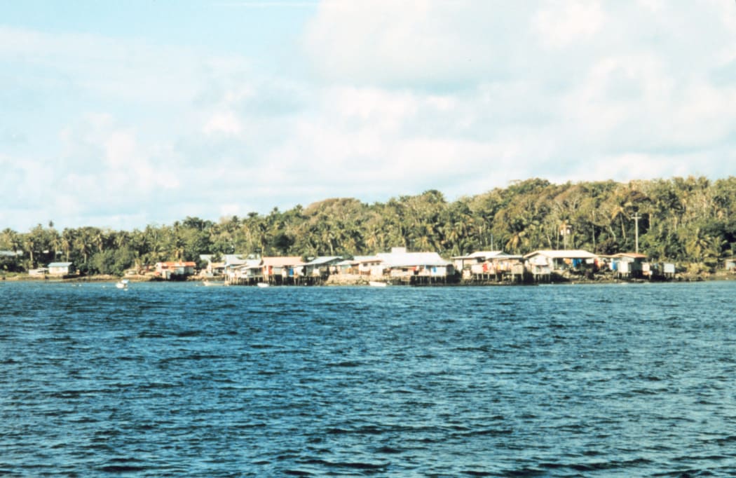Colonia, the Capital of the state of Yap.