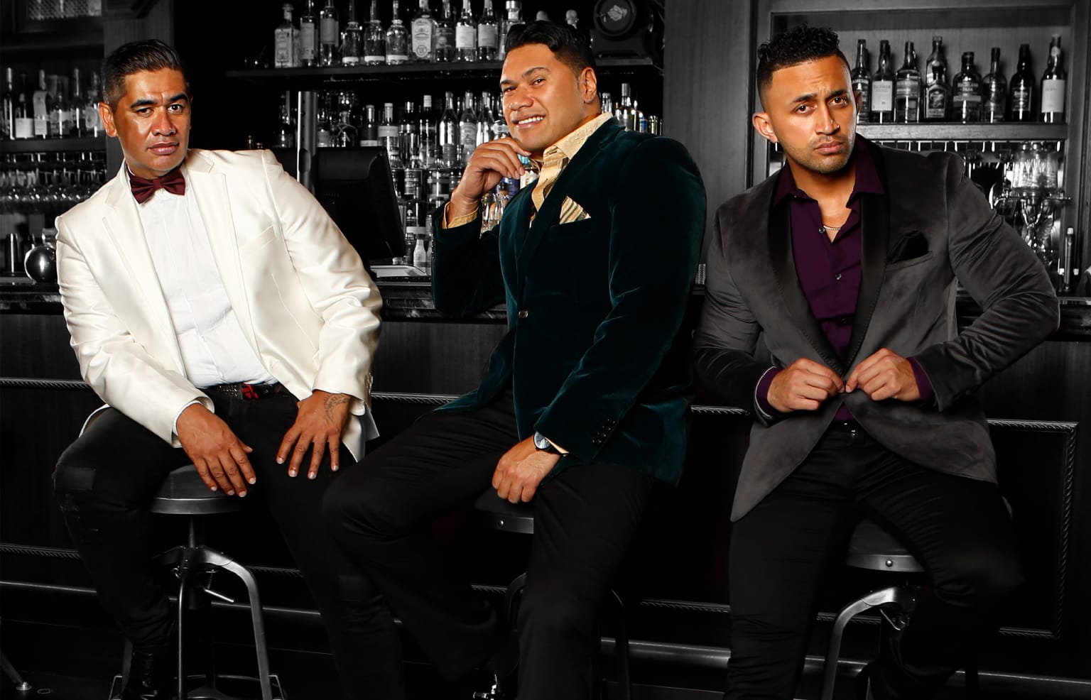 The Koi Boys: from left, Kevin Keepa, Danny Faifai and Nuz Ngatai.