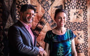 Jacinda Ardern and Aiyaz Sayed-Khaiyum