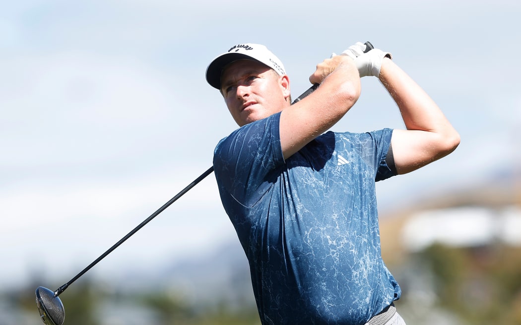 Nick Voke of New Zealand during round 2 at the 103rd New Zealand Open presented by SKY Sport. Millbrook Resort, Arrowtown, New Zealand. Friday 1 March 2024. ©Copyright Photo: Evan Barnes / www.photosport.nz
