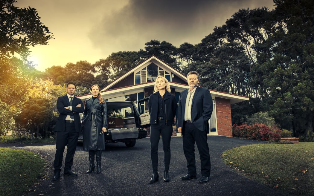 Brokenwood Mysteries, 10th anniversary cast photo.