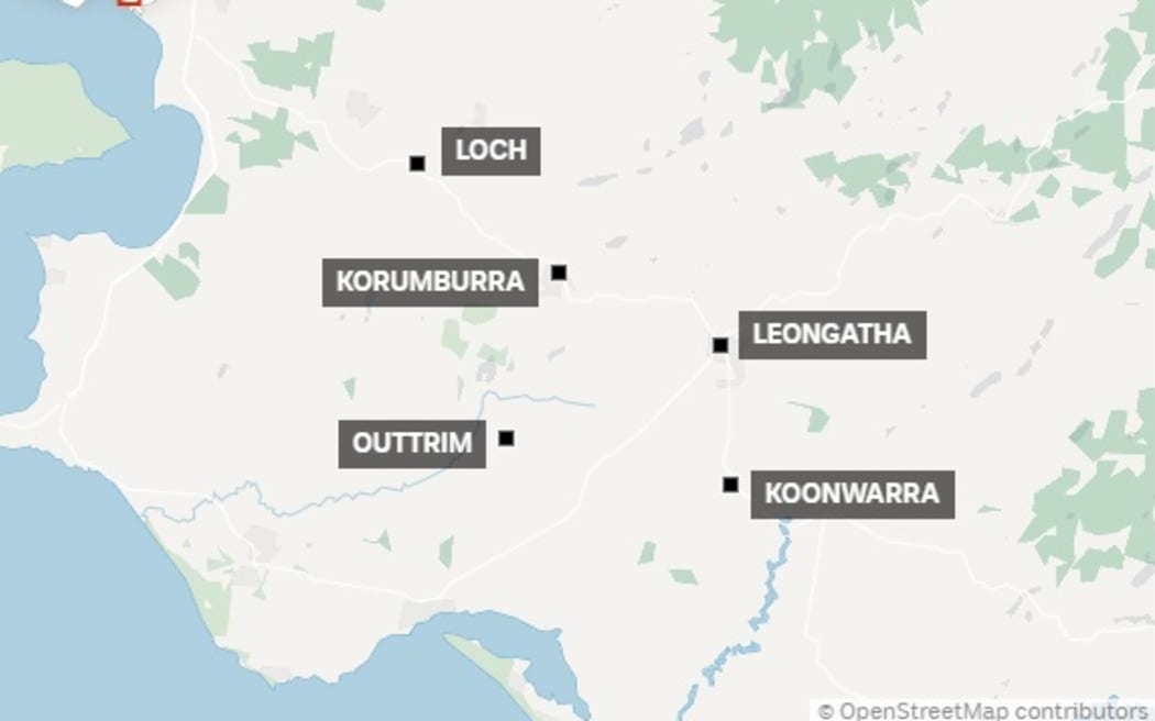 Five of the major locations in South Gippsland named in the Erin Patterson trial so far.