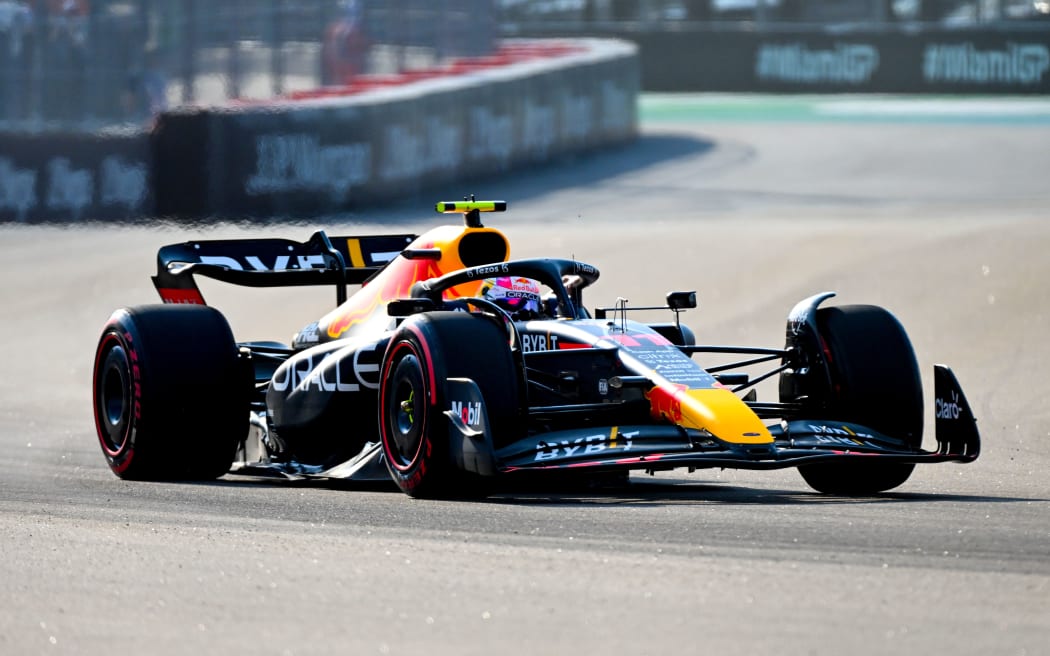 Red Bull driver Sergio Perez.