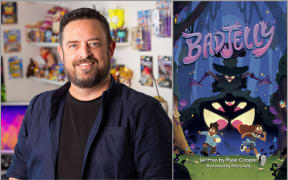 Image of Ryan Cooper of Mukpuddy animation and the Badjelly book cover.