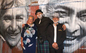 Mr G with his parents Kathy and Graham Hoete