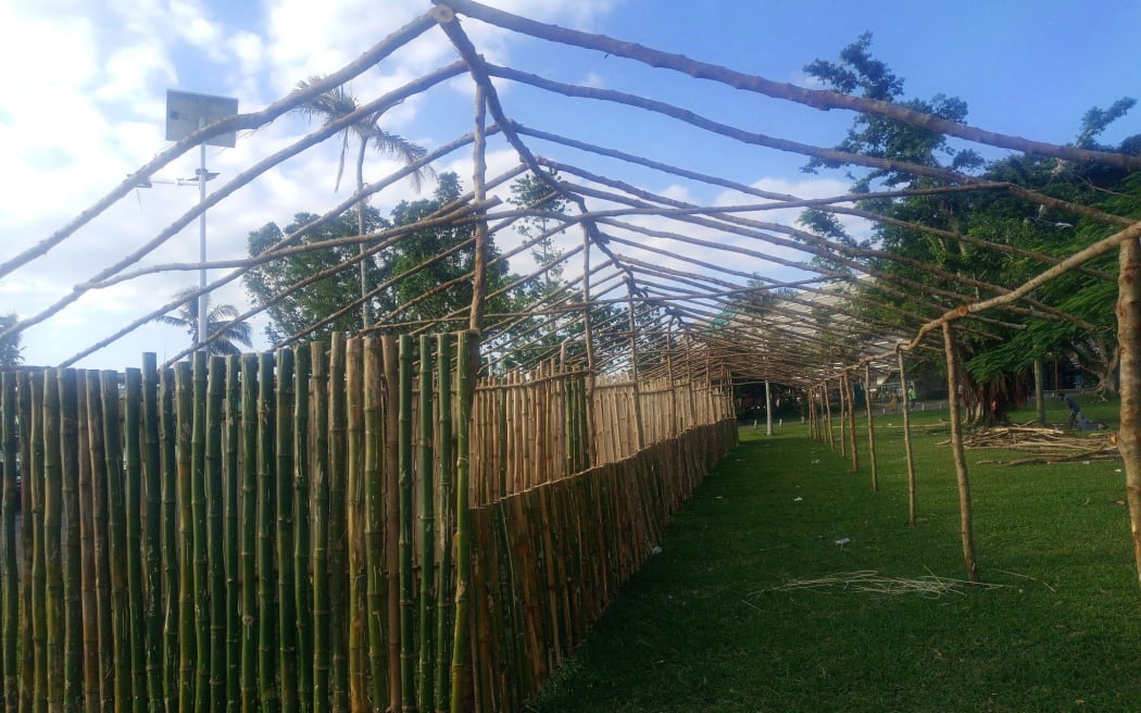 stalls around main venue at Saralana in Port Vila