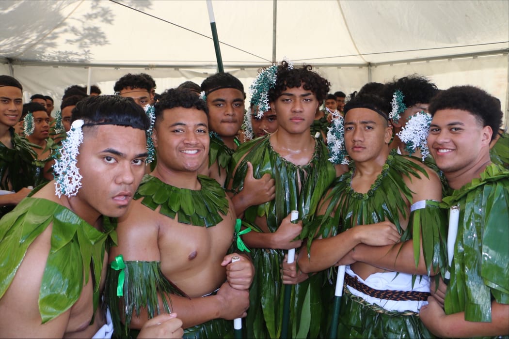 Dilworth School's Tongan team at Polyfest