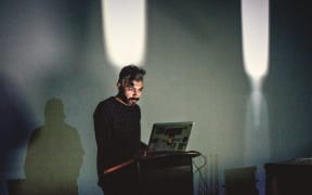 Iranian sound artist Mo H. Zareei, 31 lived in the US for two years bedfore coming to New Zealand. Trump's ban on Iranians entering the country means he can't return.