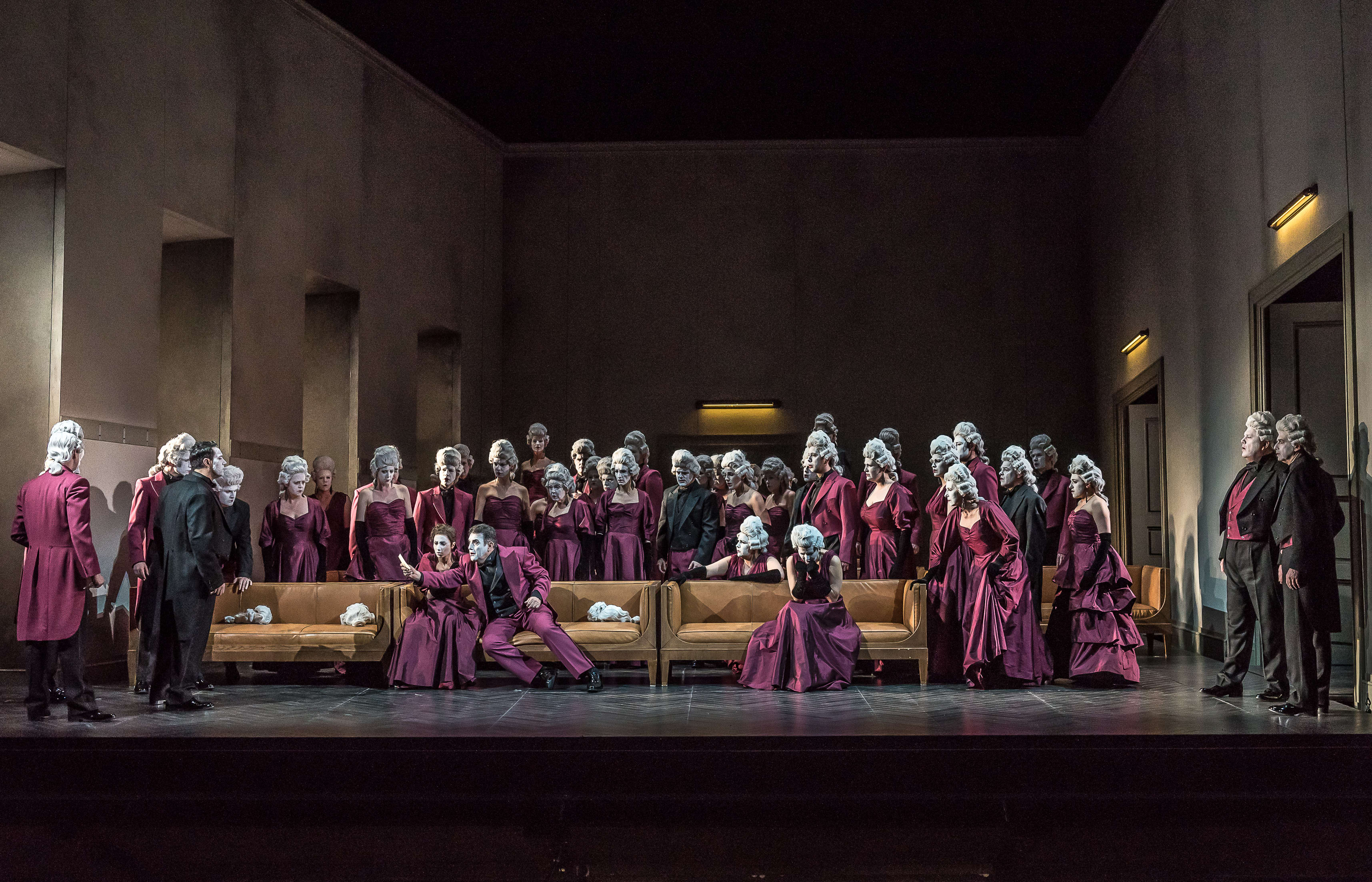A scene from Un ballo in maschera at Opera North
