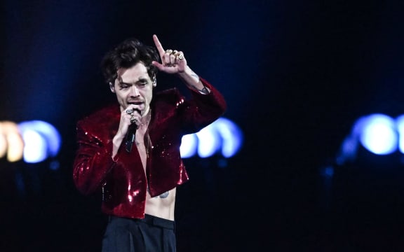 British singer Harry Styles performs on stage during the Brit Awards 2023 ceremony and live show in London on 11 February 2023.