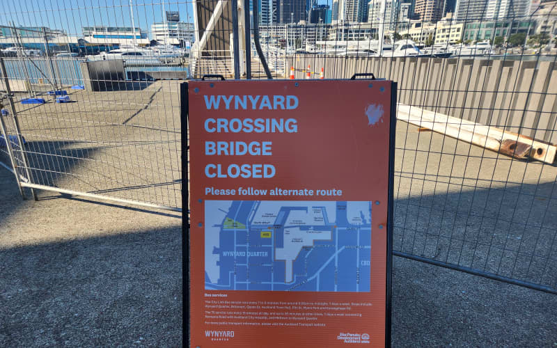 Auckland's Wynyard crossing bridge expected to re-open this week | RNZ