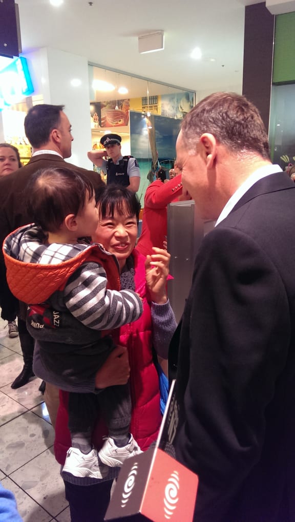 John Key on the campaign trail.