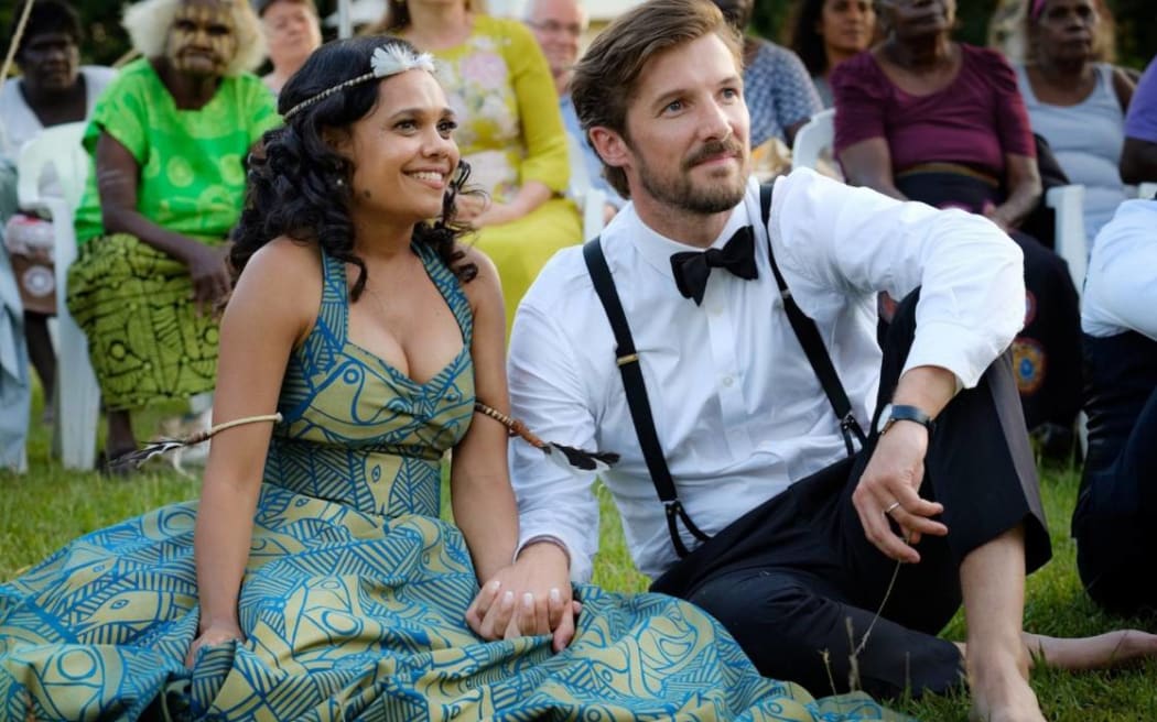 Miranda Tapsell and Gwilym Lee in Top End Wedding