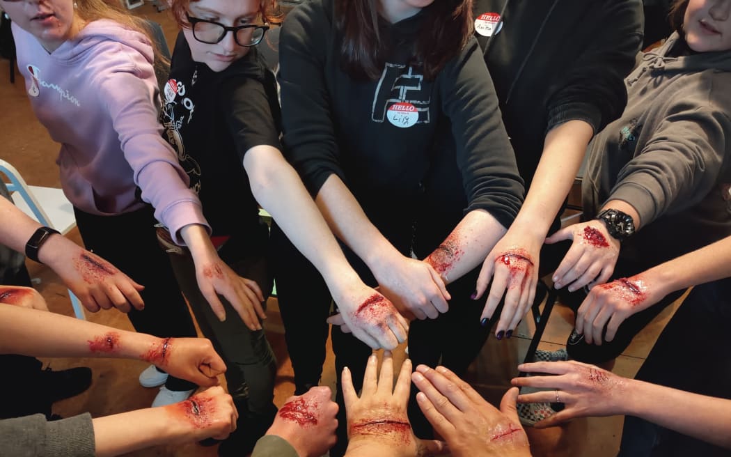 Photo of people with SFX wounds