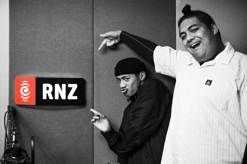 Iavana Seuala (left) and Nese Godinet  from Manurewa High School's dance group the Rewa All Stars.