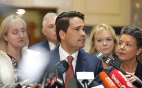 Simon Bridges addresses media