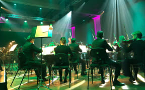 NZSO performing at Shed 6