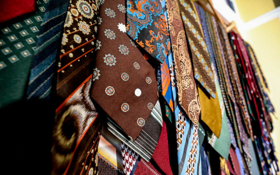 Matt Wiseman's collection of nearly 300 ties.