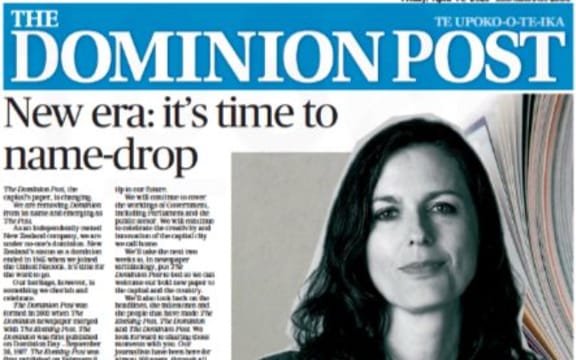 Editor Caitlin Cherry unveils the name-change to 'The Post' last month.