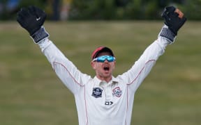 Cam Fletcher, wicket keeper of Canterbury.