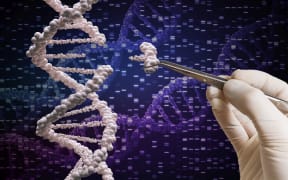 Genetic manipulation and DNA modification concept.