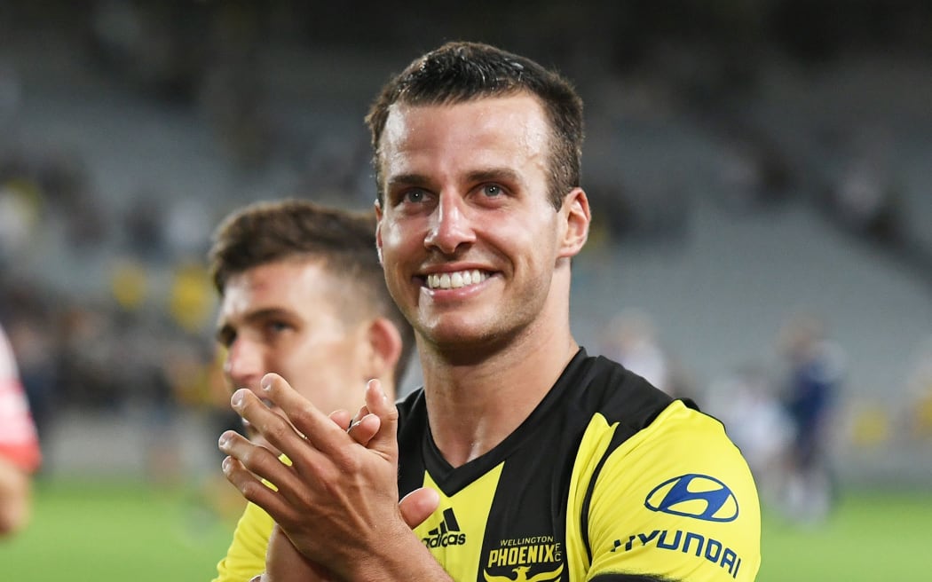 Phoenix defender Steven Taylor thanks the fans.