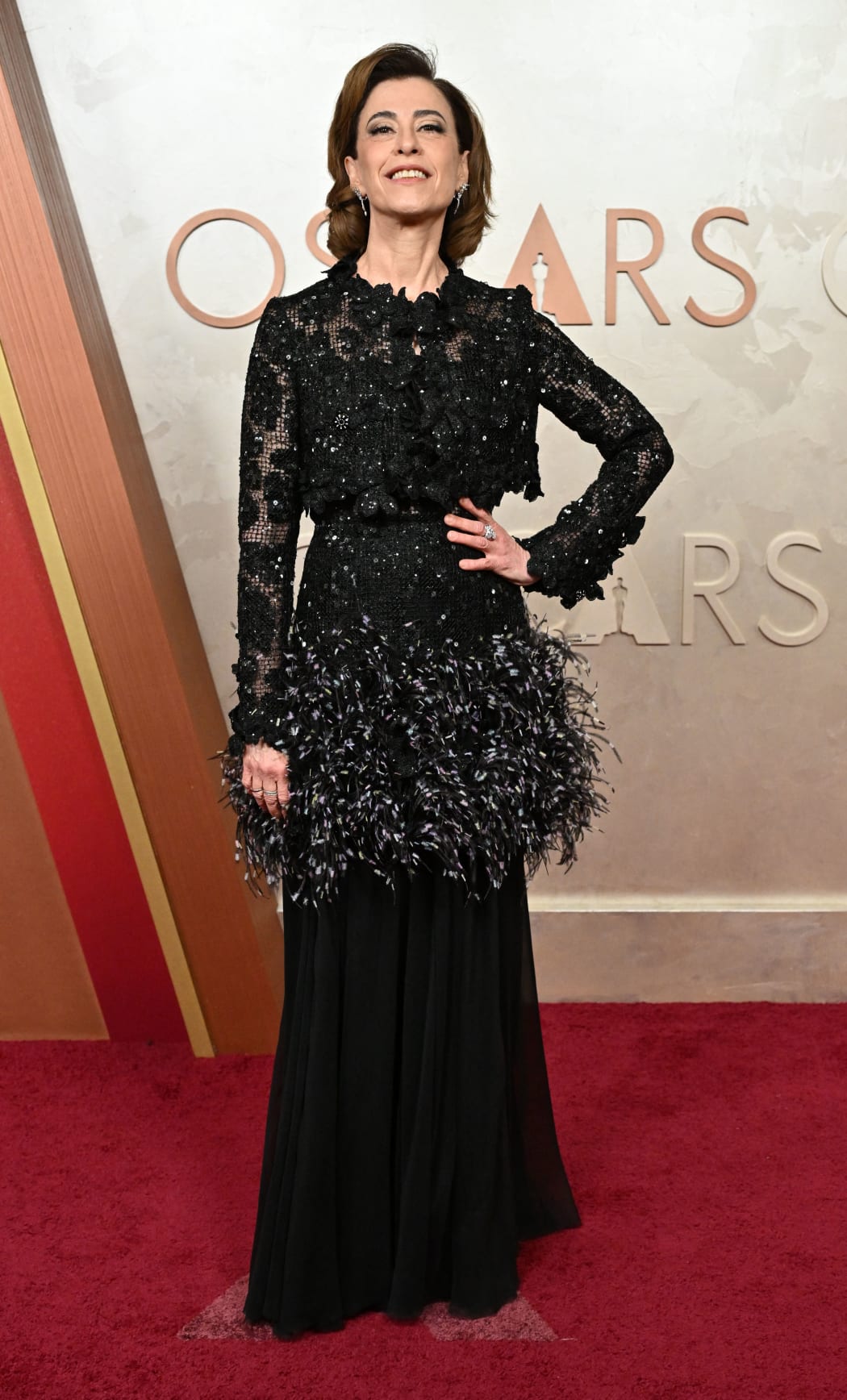 Brazilian actress Fernanda Torres attends the 97th Annual Academy Awards at the Dolby Theatre in Hollywood, California on March 2, 2025. (Photo by Robyn Beck / AFP)