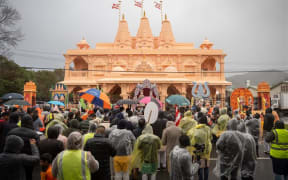 The BAPS Shri Swaminarayan Sanstha temple which was consecrated in Lower Hutt on 10 August, 2025
