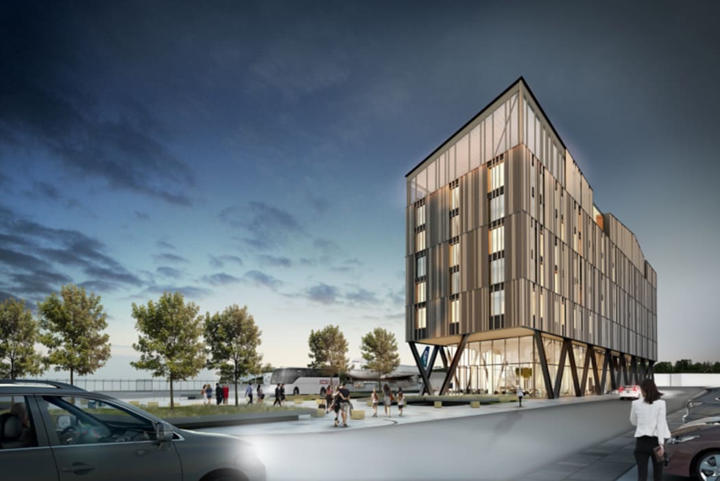 Artist's impression of plans for the Christchurch Novotel at the airport.