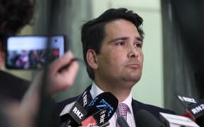 Simon Bridges faces media over the Jami Lee-Ross Recording