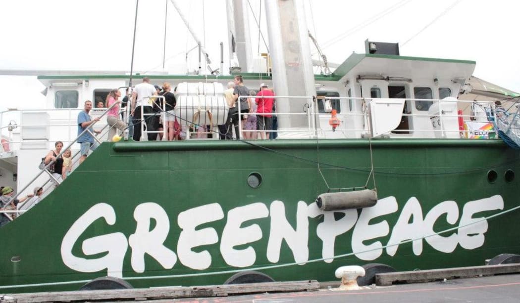 The Greenpeace vessel, Rainbow Warrior