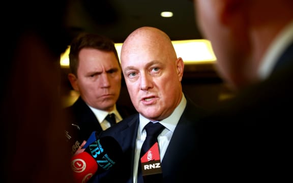 National Party leader Christopher Luxon arriving at the Cordis in Auckland on Monday 20 November 2023.