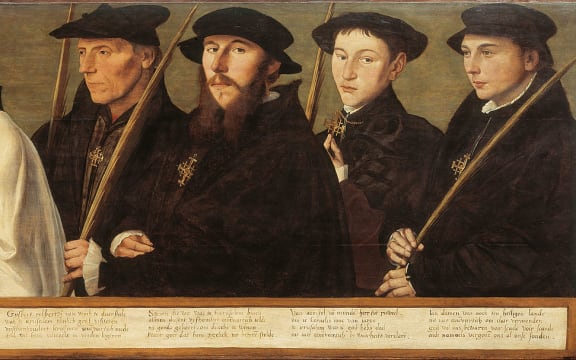 Five Members of the Utrecht Brotherhood of Jerusalem Pilgrims - Jan van Scorel (1495-1552)