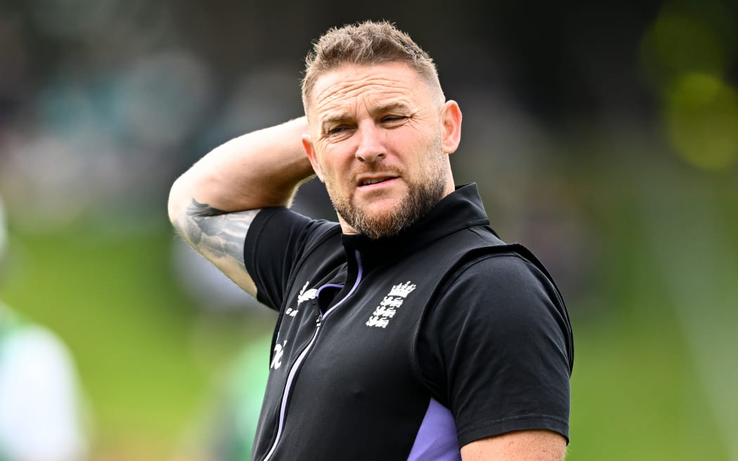 England cricket coach Brendon McCullum.