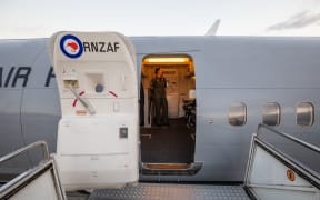 The broken down NZDF plane