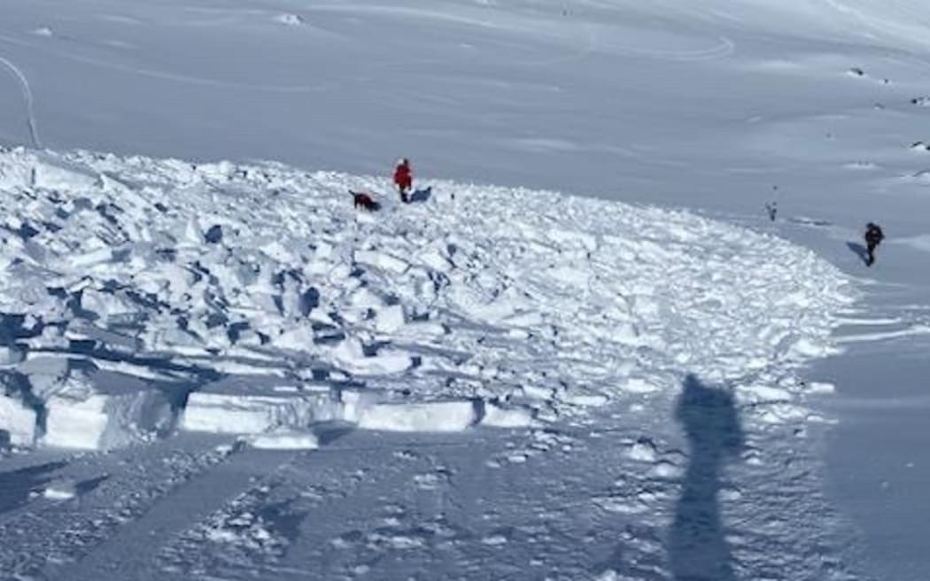 Mt Ruapehu - signs of an avalanche