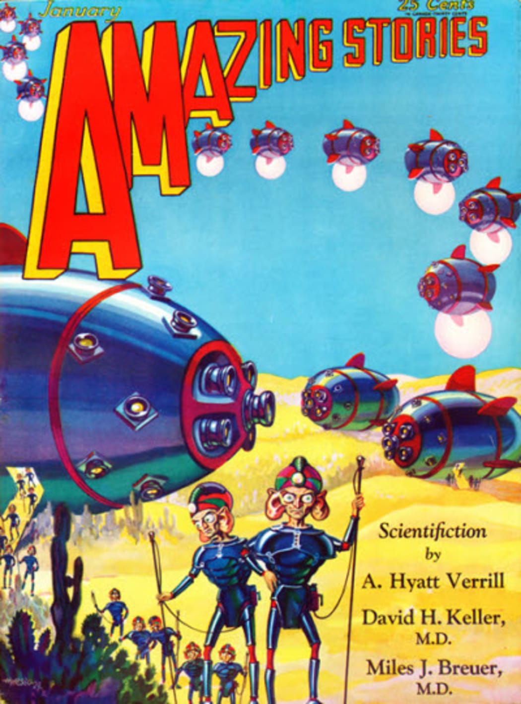 Cover of Amazing Stories, January 1930