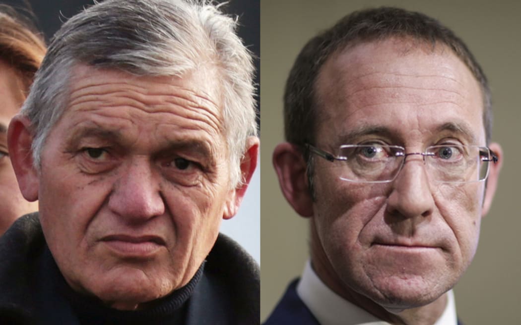 Māori King Tuheitia and Labour leader Andrew Little.