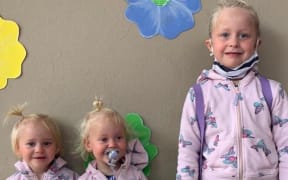 Woman charged with murder of three daughters. Graham & Lauren Dickason and kids Liane 6 and twins Maya and Karla 2 Dickason