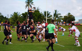 Tonga scored six tries to Canada's two in the match.