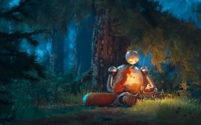 A scene from The Wild Robot, Dreamworks