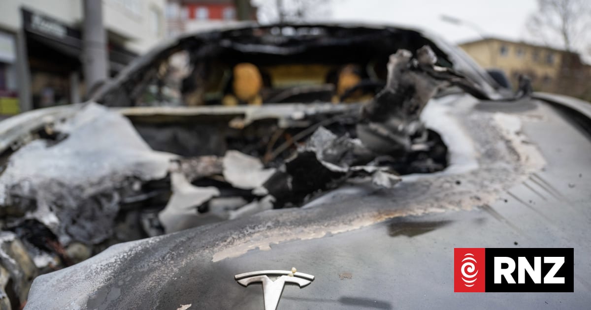 Police arrest man suspected of setting fire to Tesla vehicles at Las ...