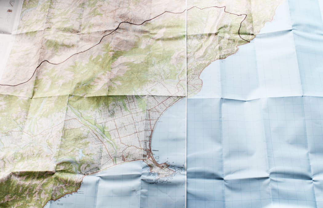 Kaikōura's ratepayer region would be cut almost in half if residents north of Ohau Point, shown by the black line, were absorbed by the Marlborough District Council.