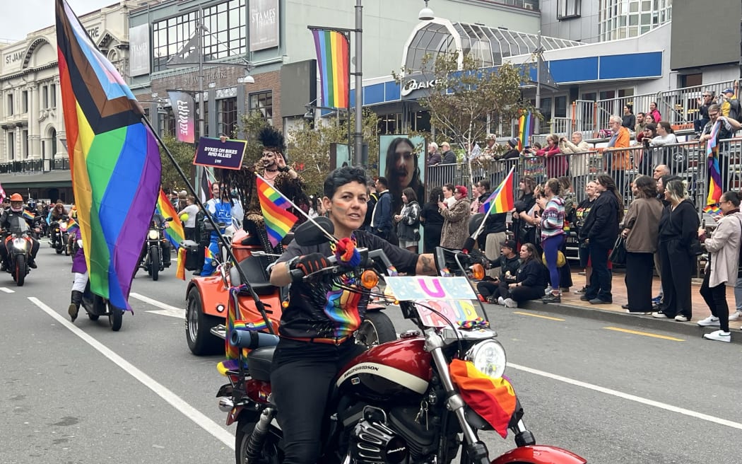 The Pride parade continued despite Man Up protests.