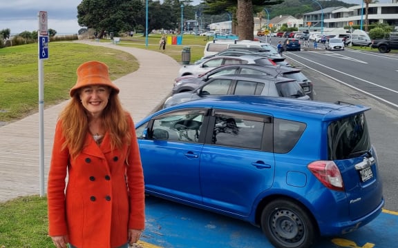 Tauranga City Council Deputy Mayor and local ward councillor Jen Scoular at The Mount beachfront.