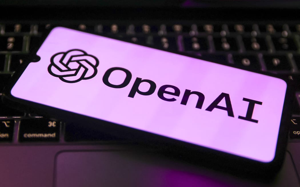 ChatGPT and OpenAI emblems are displayed on a mobile phone screen for illustration photo. Gliwice, Poland on February 21st, 2023.