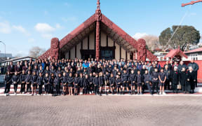 Manu Samoa and the Flying Fijians have been welcomed with a traditional Maori ceremony in Rotorua, ahead of their Pacific Nations Cup clash on Saturday.