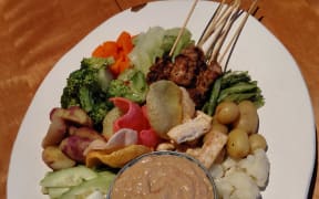 Gado Gado with Peanut Sauce.