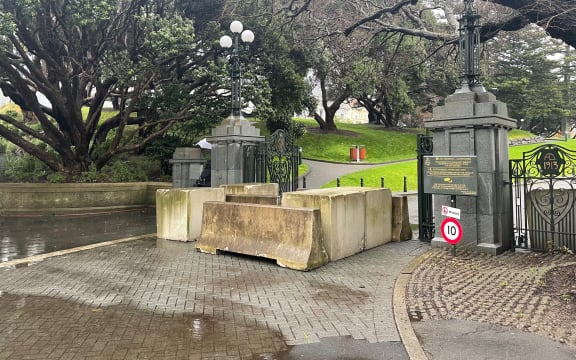 Parliament grounds before a planned protest by Groundswell