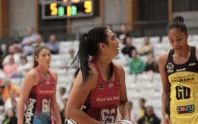 Eseta Autagavaia  in action for the Southern Steel during a preseason game in Otaki